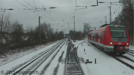 Vista dalla cabina - DB BR 422 (Germania)